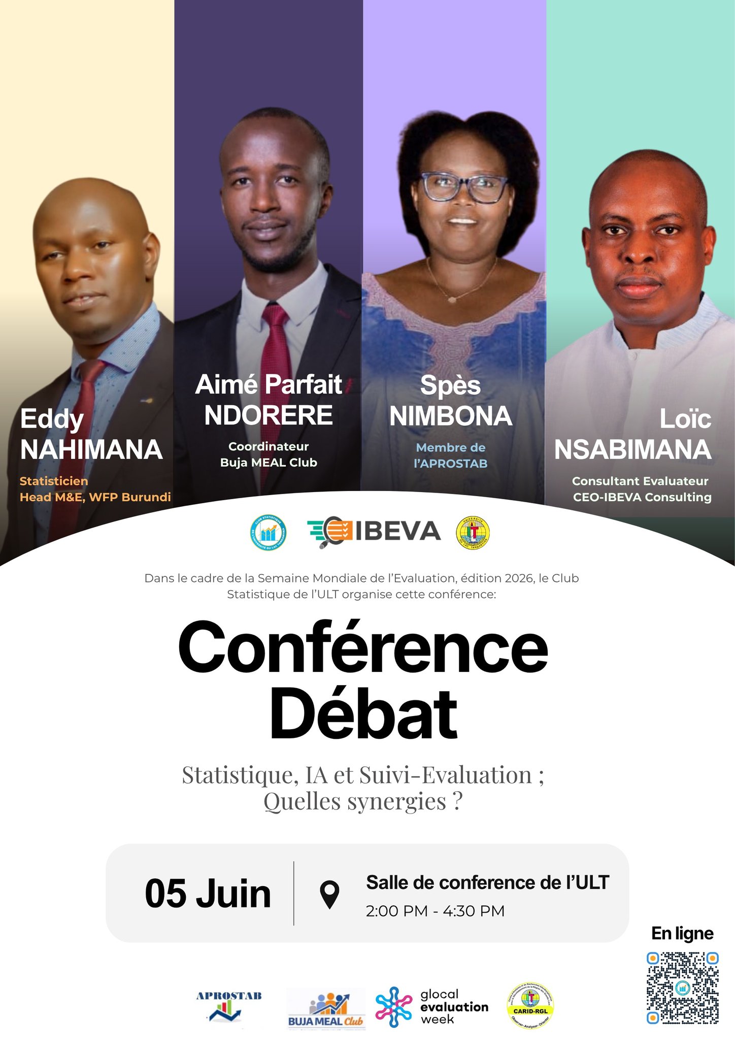 Affiche pour conférence Statistique