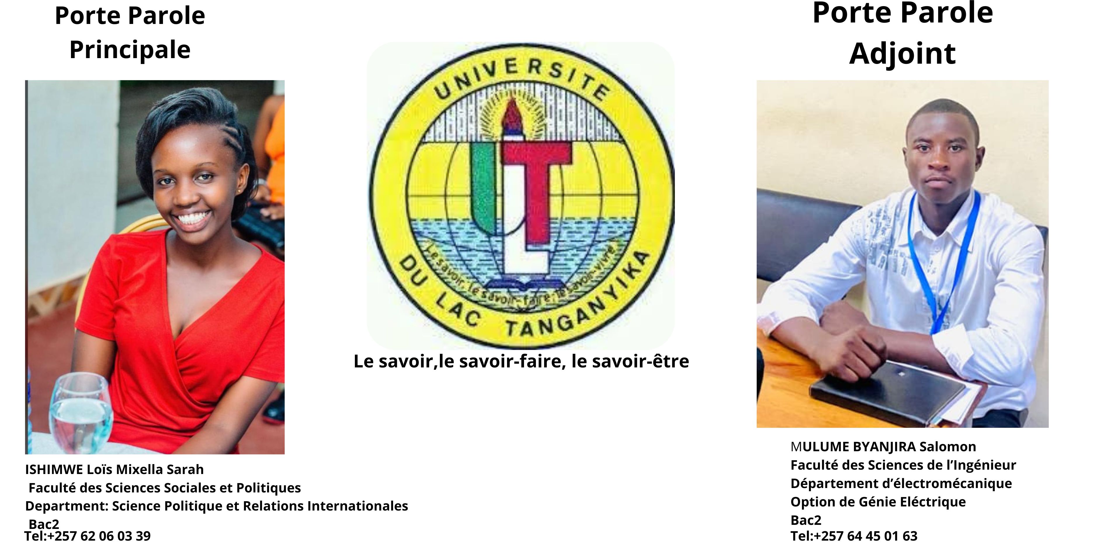 les deux représentants des étudiants