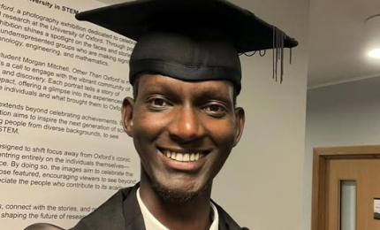 Arnaud lors de la remise de diplome 